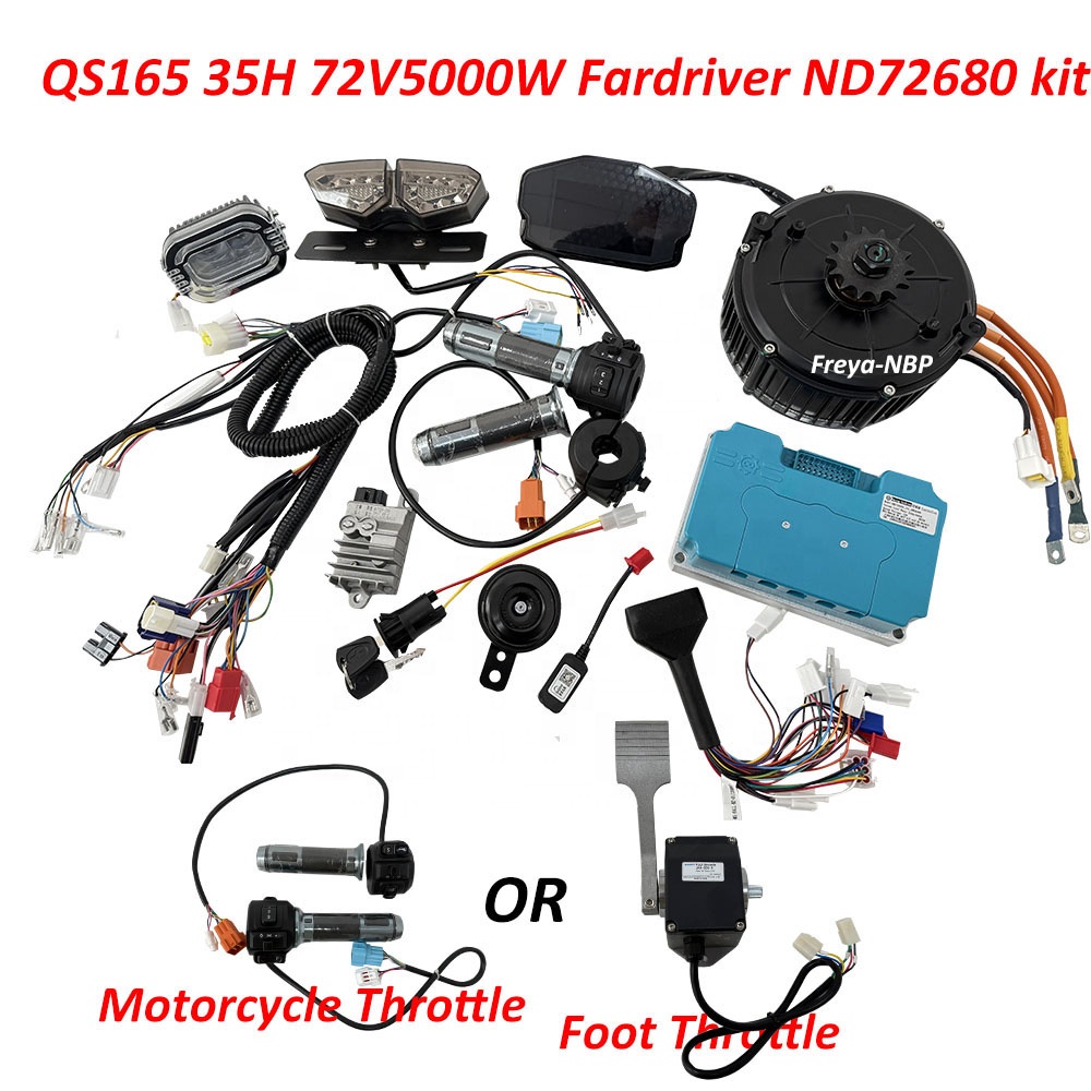 Mid Drive Motor Kit 72V 5000W - QS Motor QS165 5000W 72V 35H,