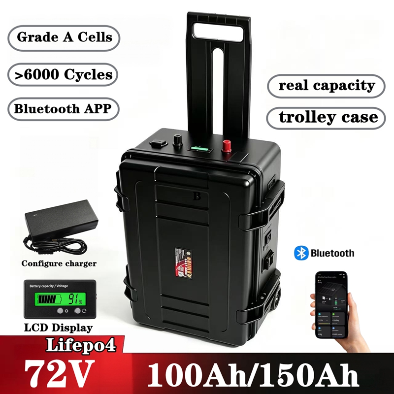 Lifepo4 72V 100Ah Battery Pack Ev - Wodoodporny pakiet akumulatorów litowo-żelazowo-fosforanowych (LiFePO4) 72V