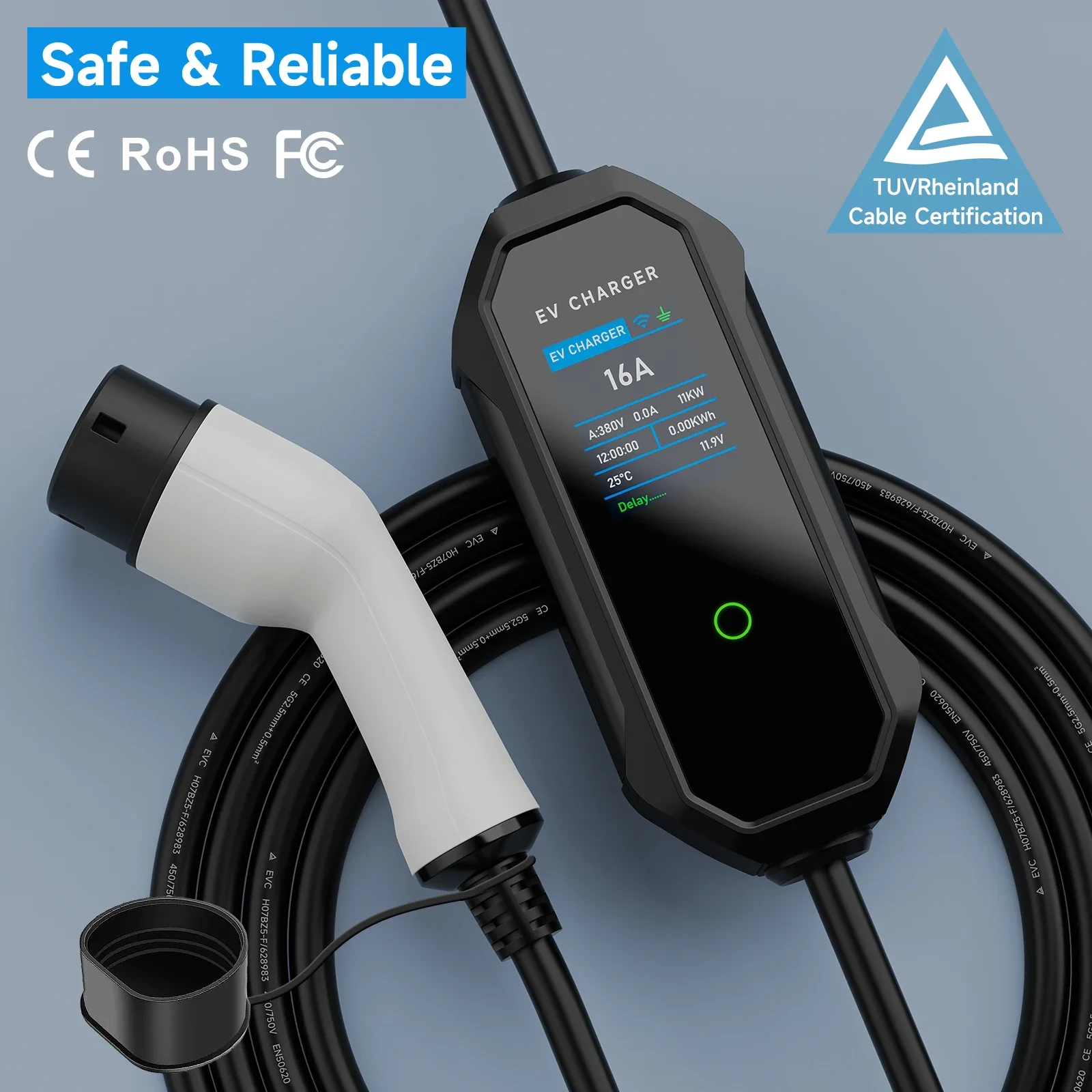 AFEEV Przenośna ładowarka EV t – Type 2 Portable Ev Charger 11Kw Cee recenzja i cena